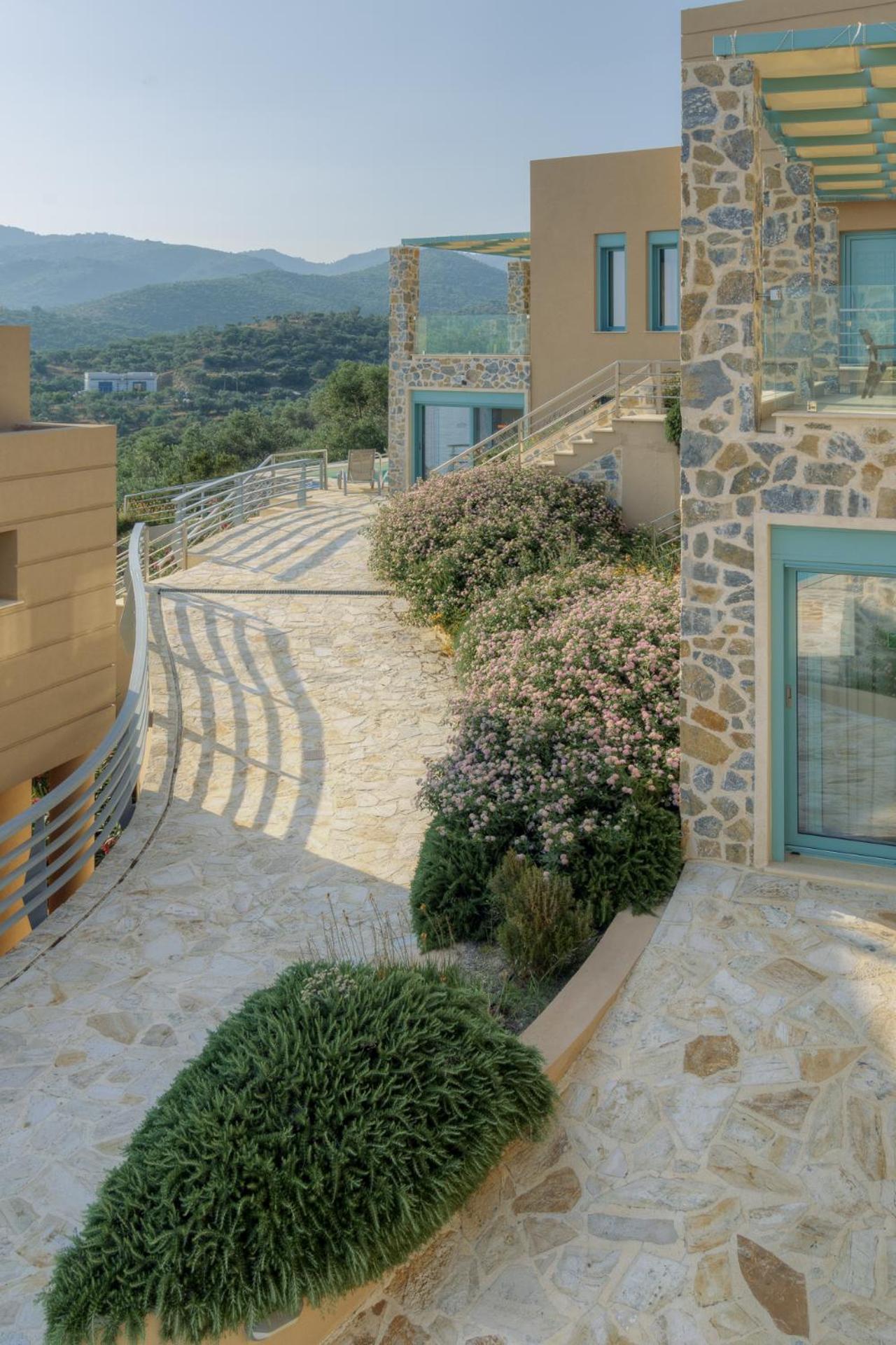 Ouzo Panoramic Houses 1, With Private Pool Plomari Екстериор снимка