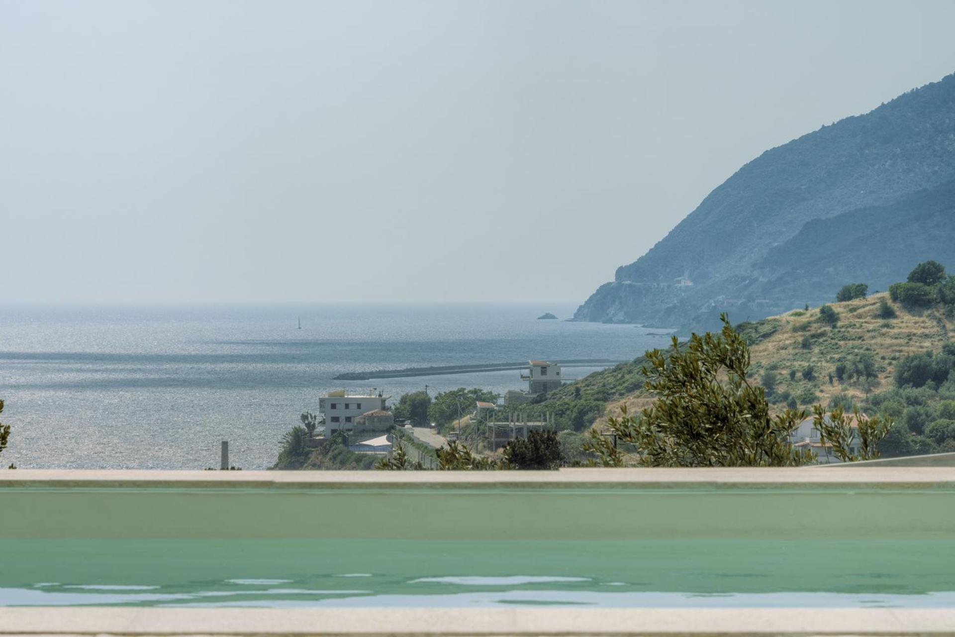 Ouzo Panoramic Houses 1, With Private Pool Plomari Екстериор снимка