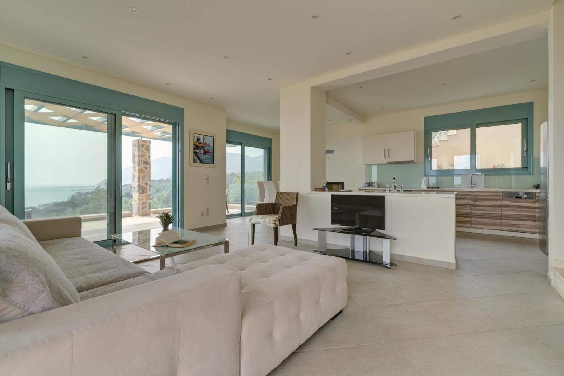 Ouzo Panoramic Houses 1, With Private Pool Plomari Екстериор снимка