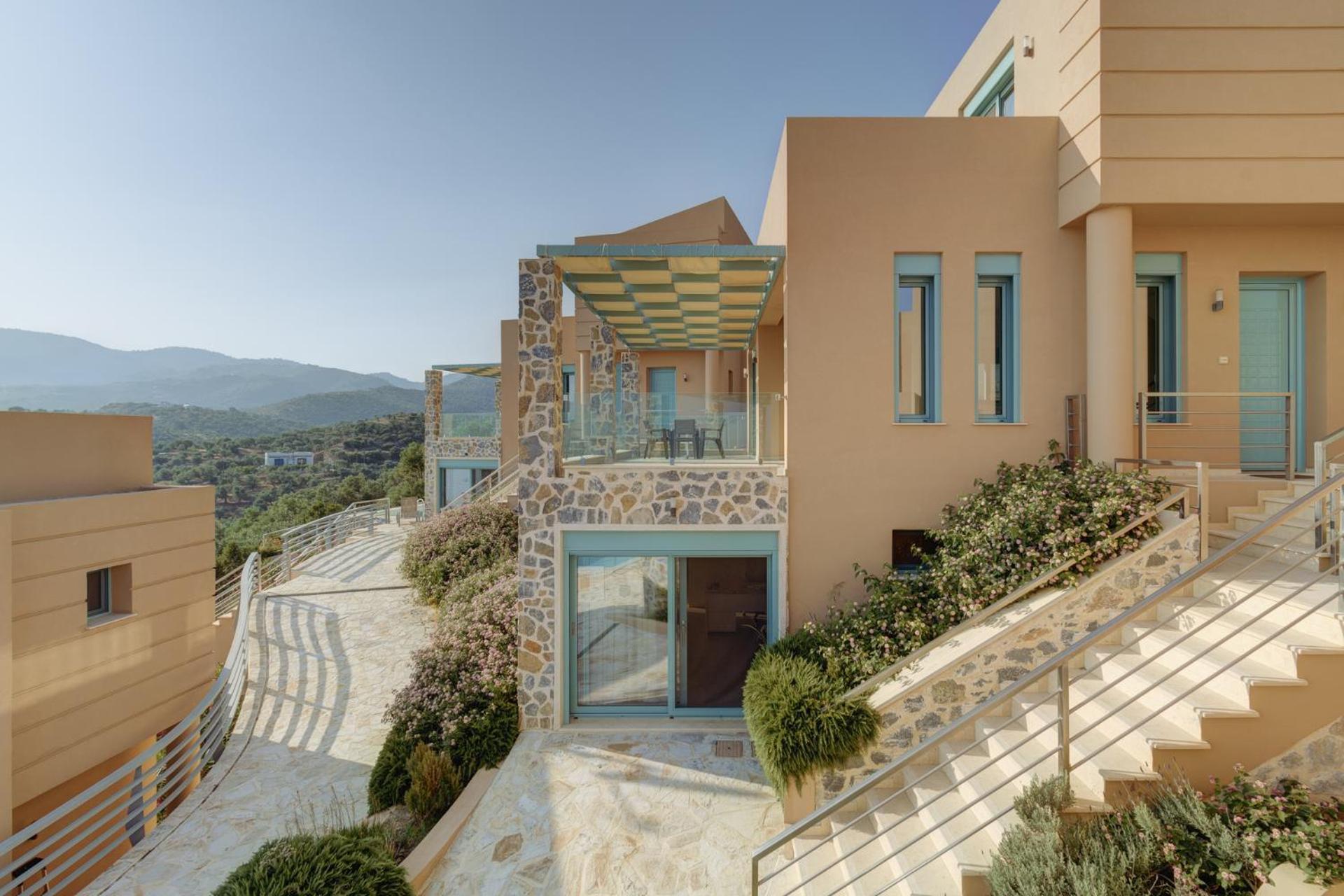 Ouzo Panoramic Houses 1, With Private Pool Plomari Екстериор снимка