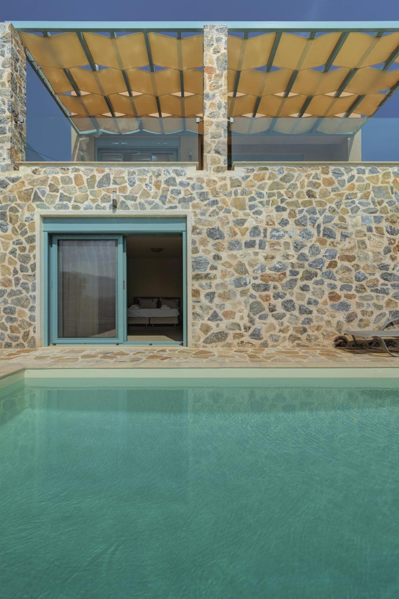 Ouzo Panoramic Houses 1, With Private Pool Plomari Стая снимка
