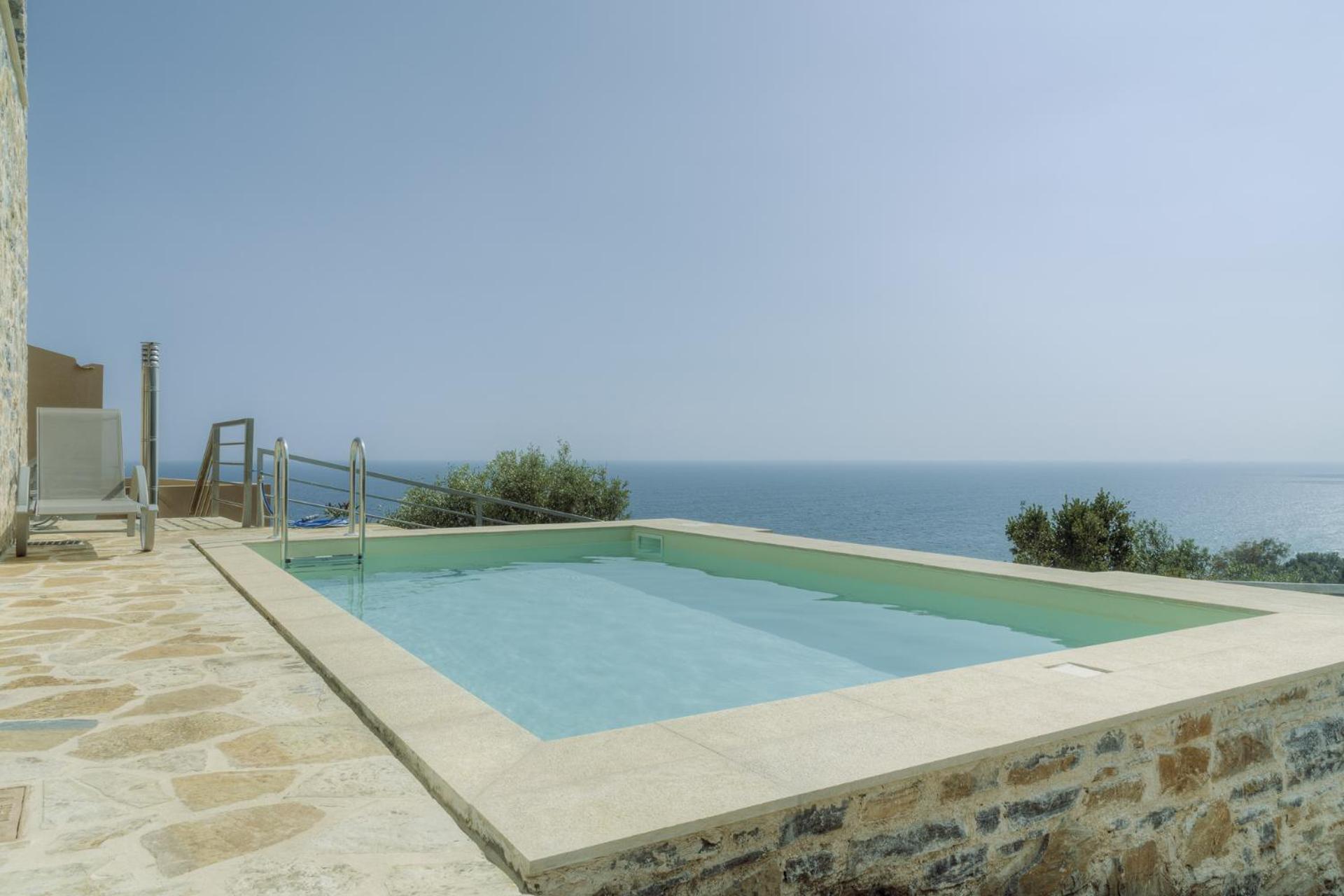 Ouzo Panoramic Houses 1, With Private Pool Plomari Стая снимка
